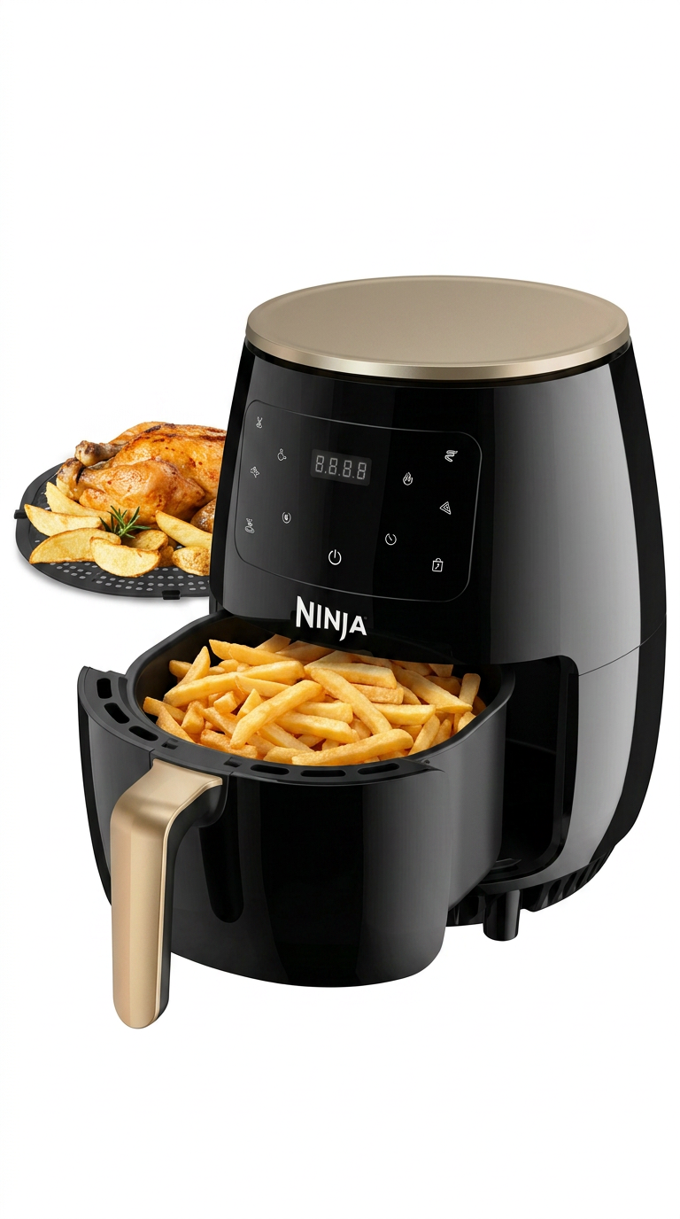 Freidora de Aire Ninja 12L Extra Grande Promoción Copa del Mundo
