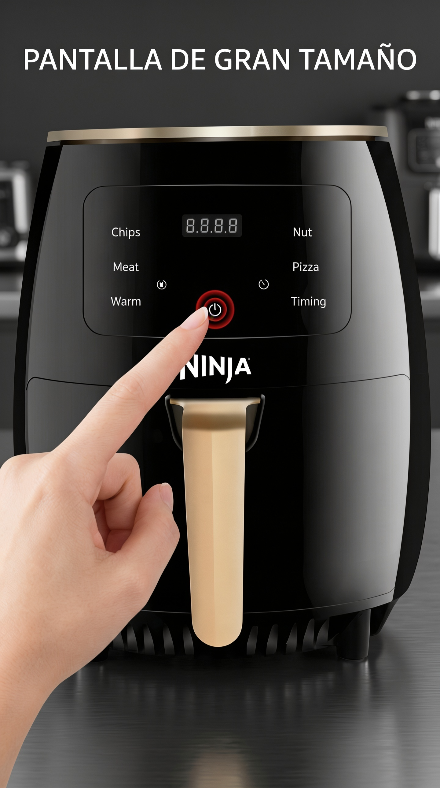 Freidora de Aire Ninja 12L Extra Grande Promoción Copa del Mundo